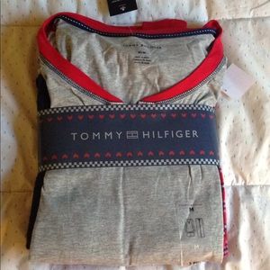 NWT 3 Tommy Hilfiger piece pajama set